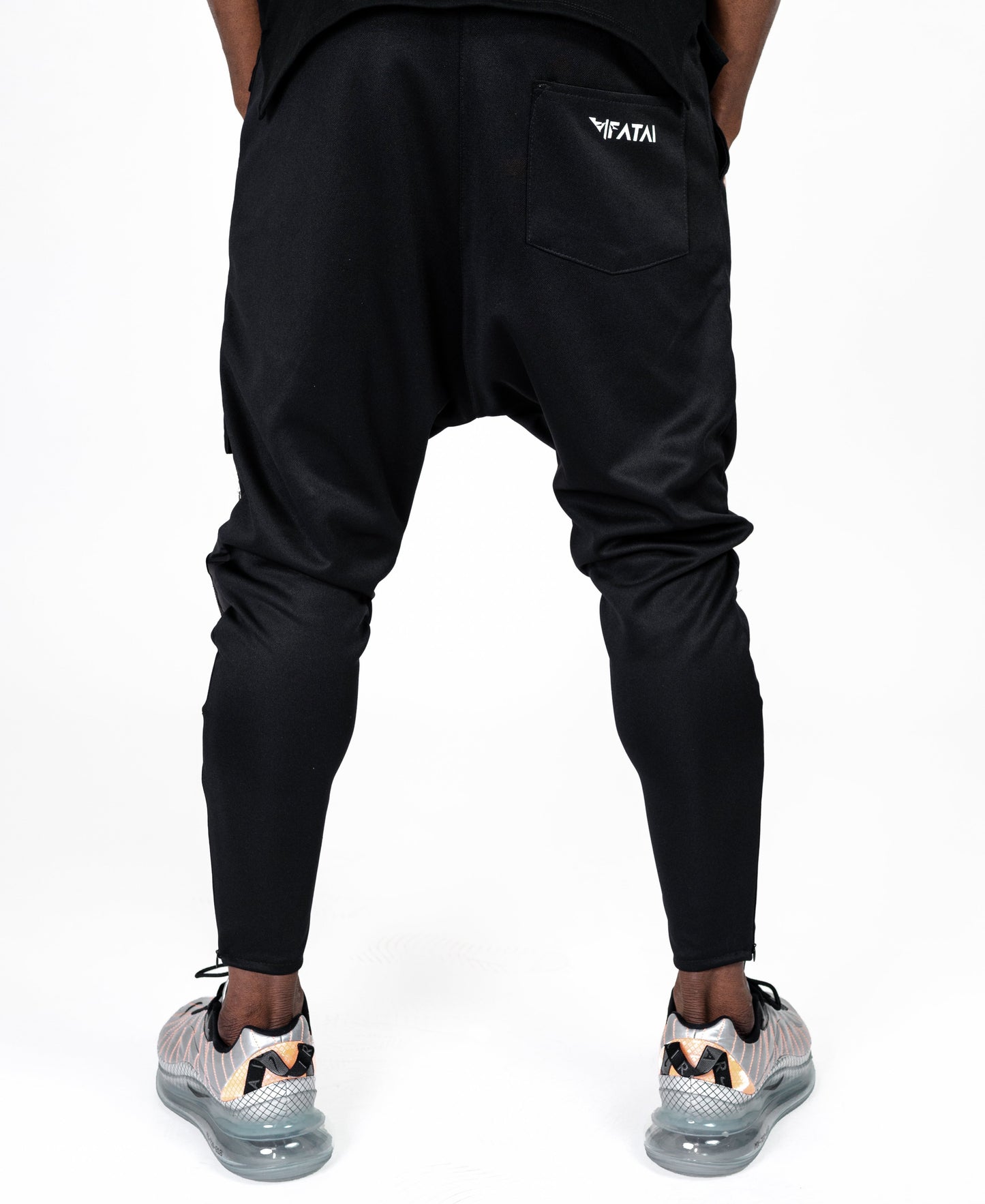 Black trousers with straight black line and one pocket - Fatai Style
