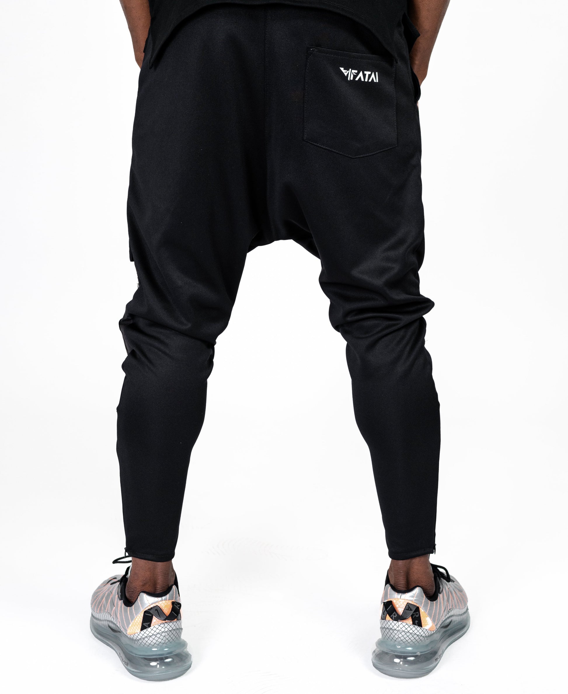 Black trousers with straight black line and one pocket - Fatai Style