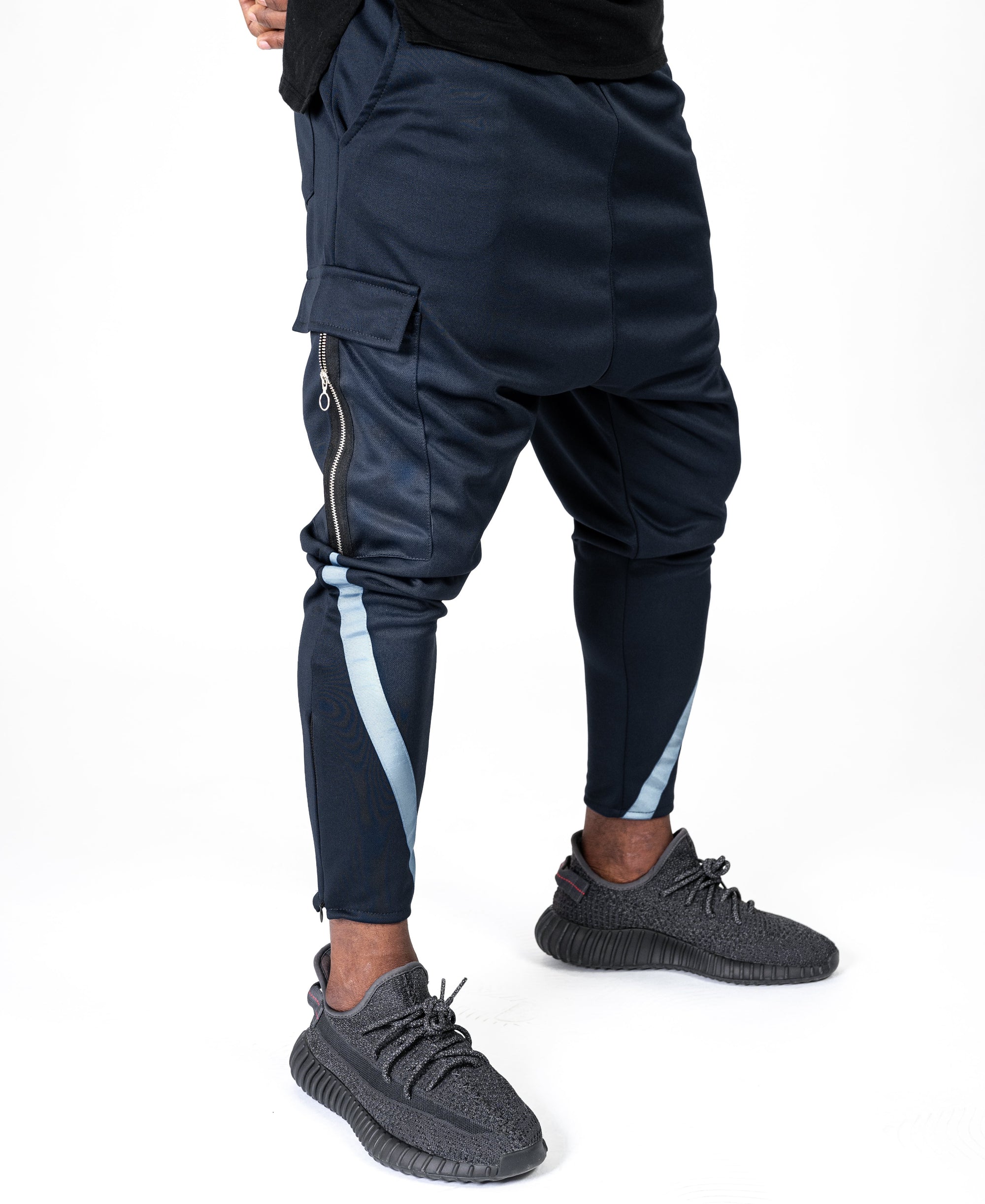 Bleumarin trousers with blue lines - Fatai Style