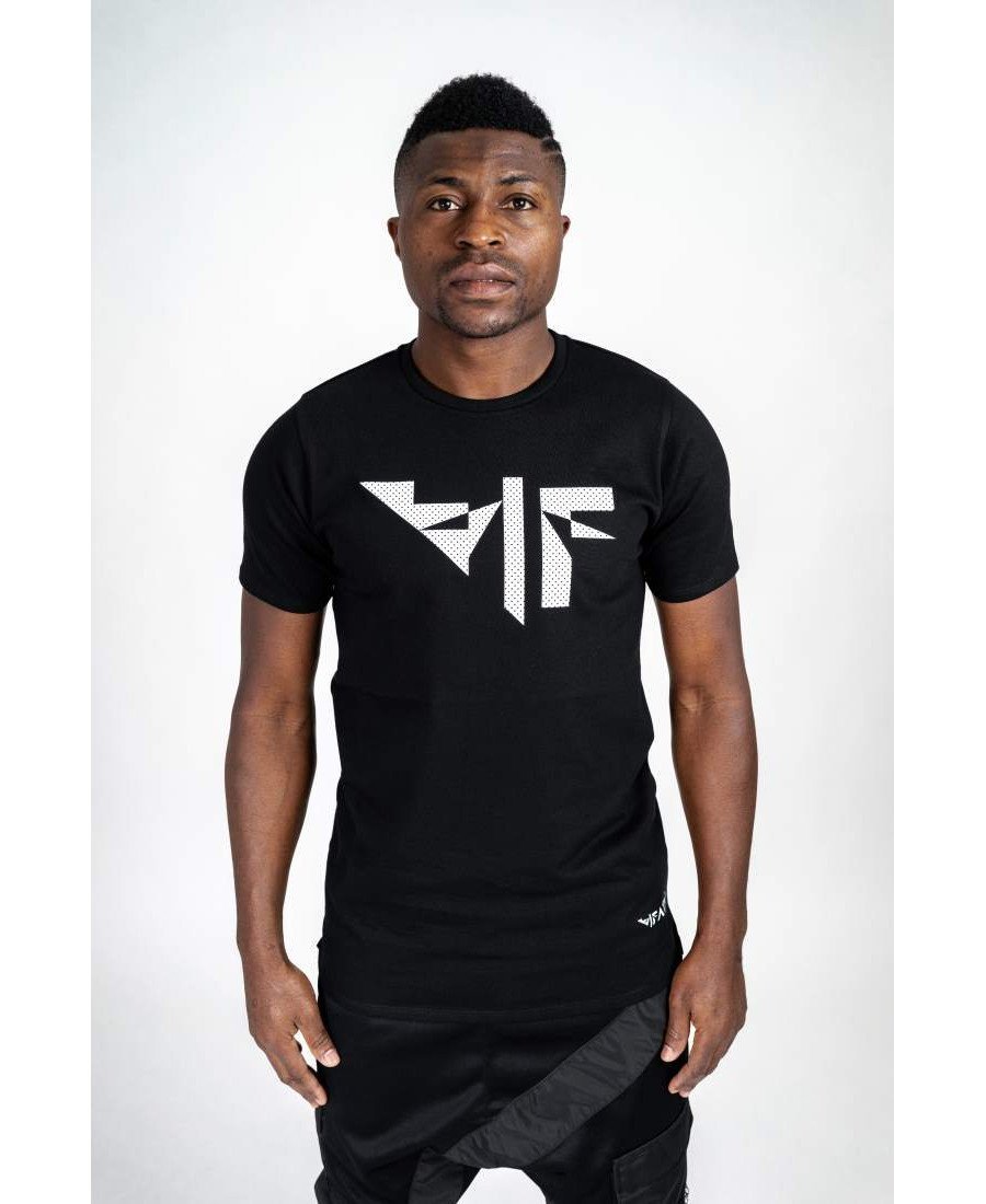 Black t-shirt with F-white - Fatai Style