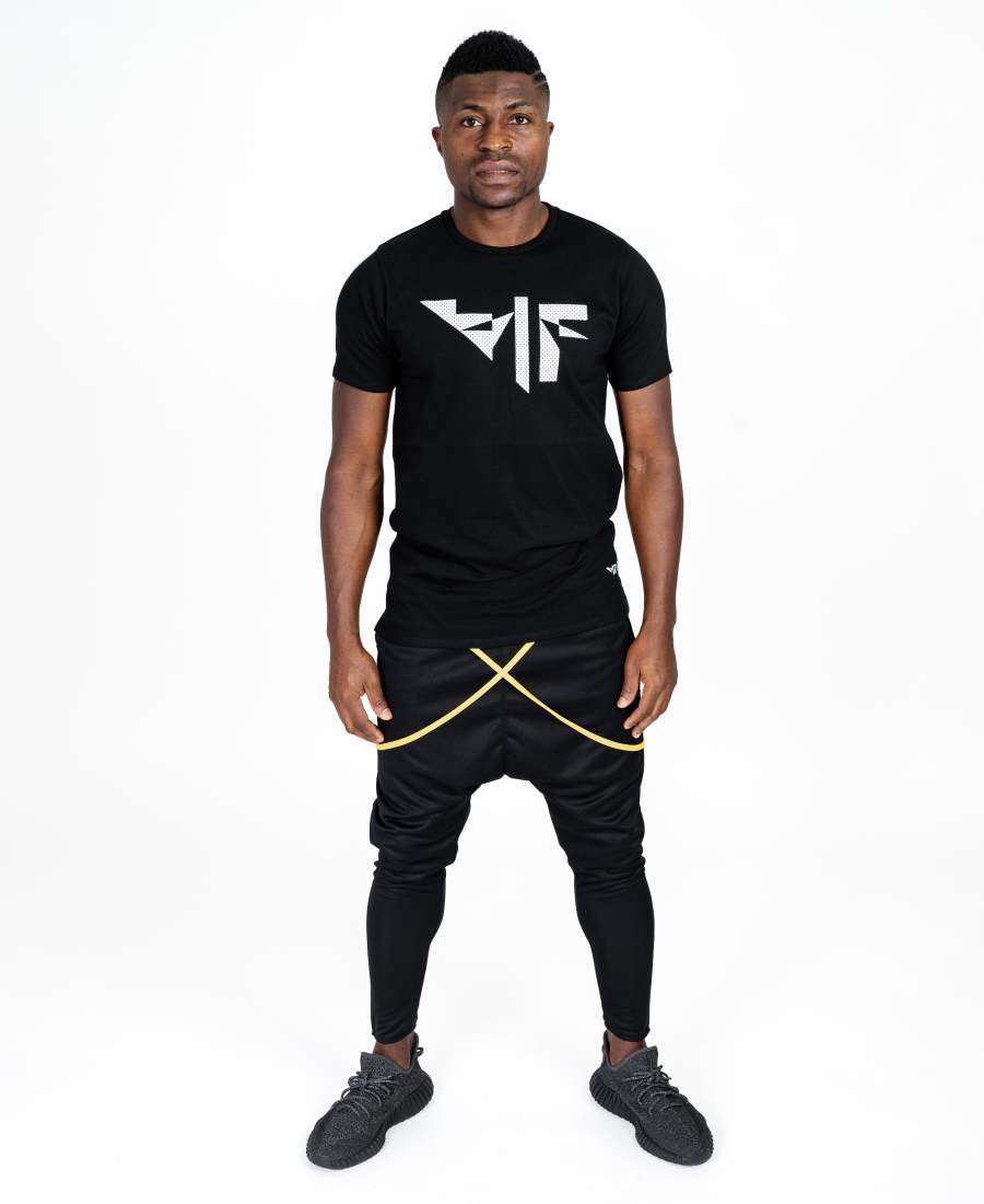 Black trousers with yellow design - Fatai Style