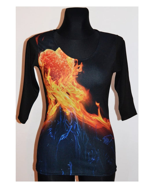 Shirt ''Heart on fire'' - Fatai Style