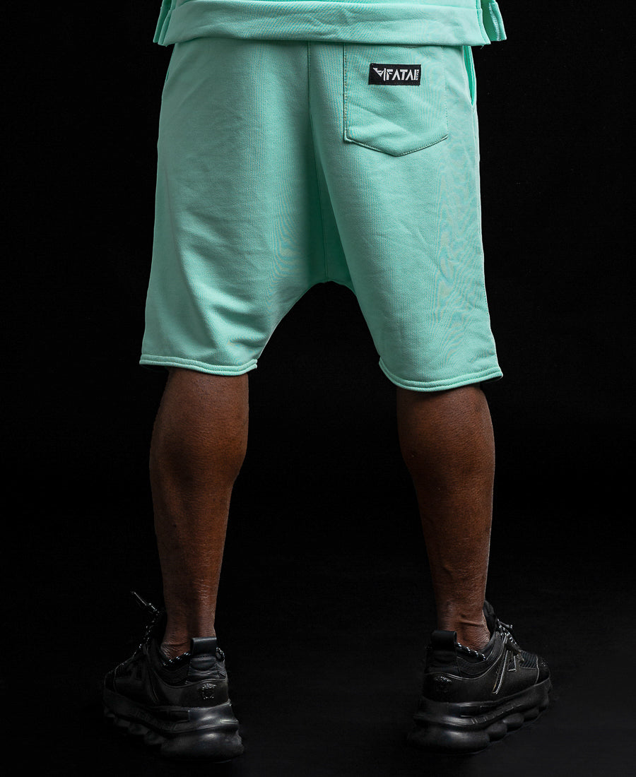 Pantaloni scurti verde menta