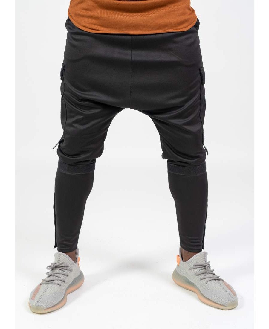 Black trousers with wow side design - Fatai Style