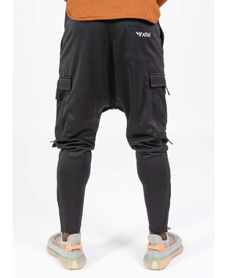 Black trousers with wow side design - Fatai Style