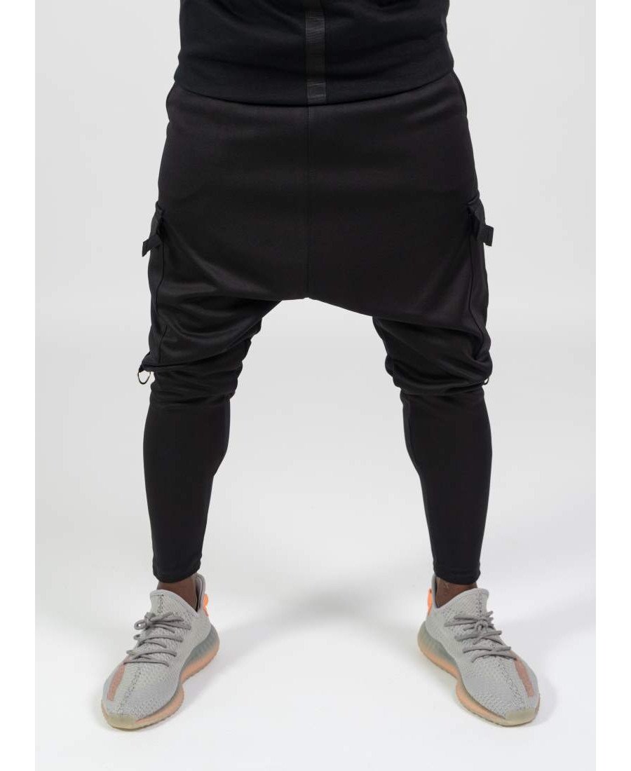 Black trousers with side design - Fatai Style